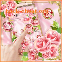 Glossy Pink Rose Gold theme icon