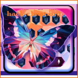 Glossy PolySphere Butterfly Keyboard icon
