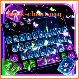 Glossy Twinkling Butterfly Keyboard icon