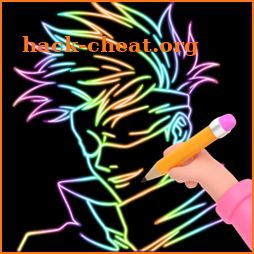 Glow Art Drawing - Neon Doodle icon