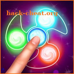 Glow Fidget Hand Neon Spinner Toy icon