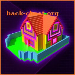 Glow House Voxel - Light Brite, Neon Draw & Color icon