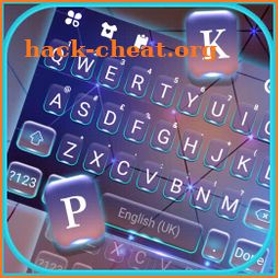 Glow Neon Tech Keyboard Background icon