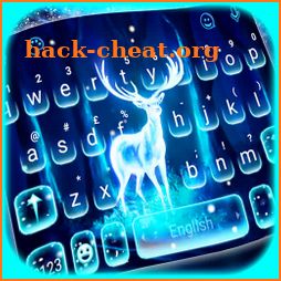 Glowing Forest Deer Keyboard Theme icon