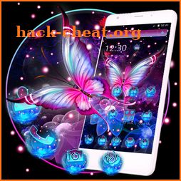 Glowing Purple Butterfly Theme icon