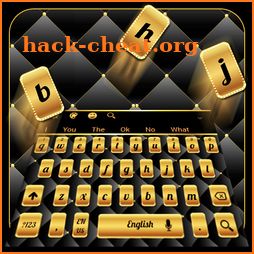 Gold Black Keyboard icon