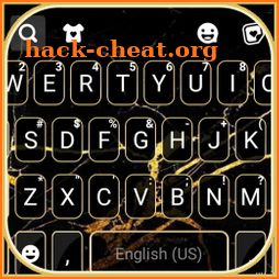 Gold Black Marble Keyboard Theme icon