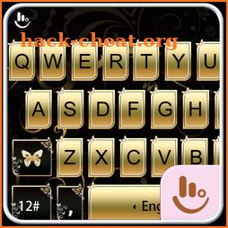 Gold Butterfly Keyboard Theme icon
