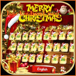 Gold Christmas Keyboard Theme icon