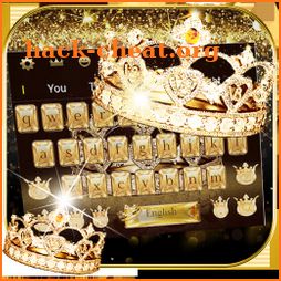 Gold diamond crown Keyboard Theme icon