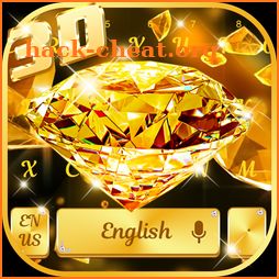 Gold diamond Keyboard icon