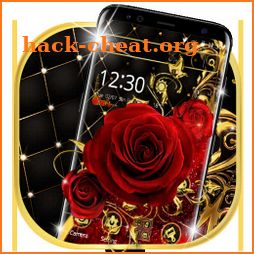 Gold Luxury Red Rose Theme🏵️ icon