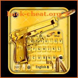 Gold Pistol Metal Keyboard icon