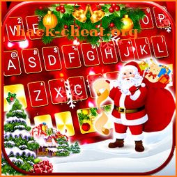 Gold Red Christmas Keyboard Theme icon