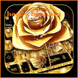 Gold Rose Keyboard icon