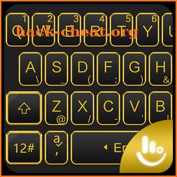 Golden Black Keyboard Theme icon