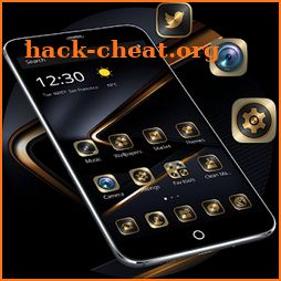 Golden Black Theme for Huawei P10 icon