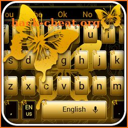 Golden Butterfly Keyboard icon