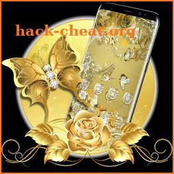 Golden Butterfly  Luxury Launcher icon