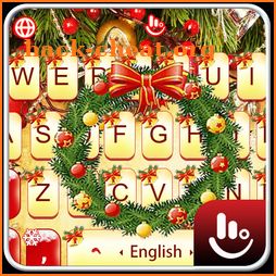 Golden Christmas Keyboard Theme icon