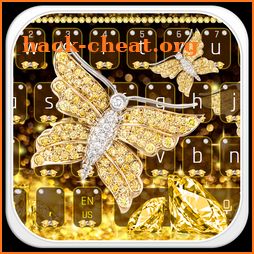 Golden Diamond Butterfly Keyboard icon