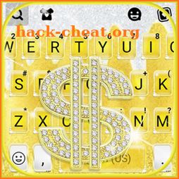 Golden Dollar Sign Keyboard Theme icon