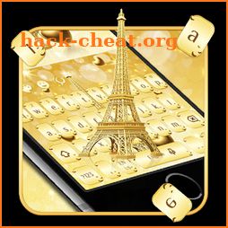Golden Effiel Tower Keyboard Theme icon