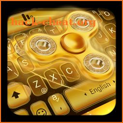 Golden Fidget Spinner Keyboard Theme icon