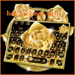 Golden Flower Butterfly Keyboard Theme icon
