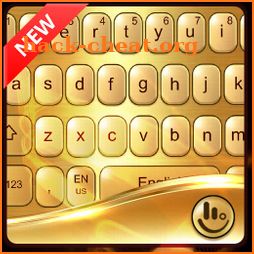 Golden Glitter Keyboard Theme icon