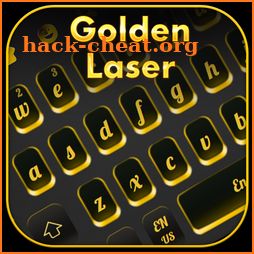 Golden Laser Black Keyboard icon