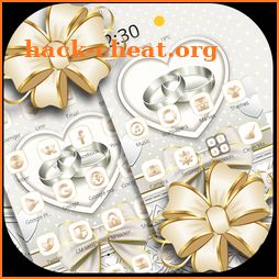 Golden Luxury Bow Silver Bracelet Theme icon