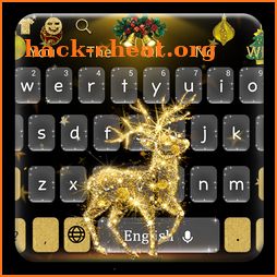 Golden Reindeer Elf Keyboard icon