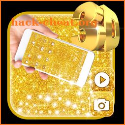 Golden Shiny Glitter Gravity Theme icon