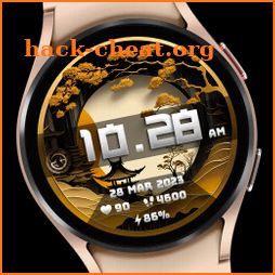 Golden Week Watch Face FLW055 icon