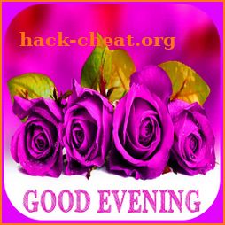 Good evening messages and images Gif icon
