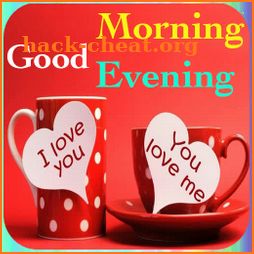 Good Morning Evening wishes images Gif icon