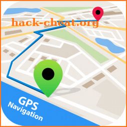 GPS & map navigation - directions, route finder icon