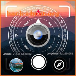 GPS Camera Location with Latitude and Longitude icon
