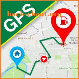 GPS Navigation & Maps Directions - Route Finder icon