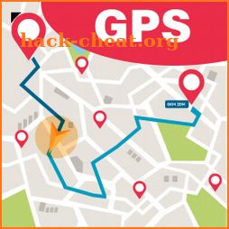 GPS Navigation route finder icon