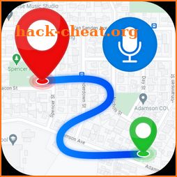 GPS, Voice Navigation live Map icon