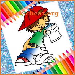 Graffiti Character Coloring Book icon