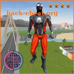 Grand Amazing BlacK Spider Rope Hero City Rescue icon