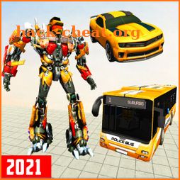 Grand Bus Robot Car Transform -Robot Shooting Game icon