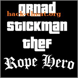 Grand Stickman Theft Rope Hero icon