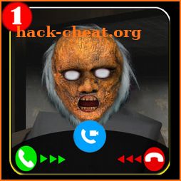 granny video call/chat game prank icon