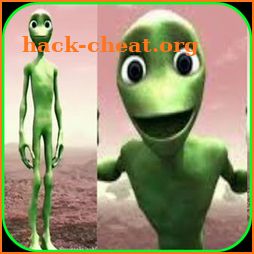 green alien dance icon