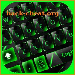Green Black Glass keyboard icon