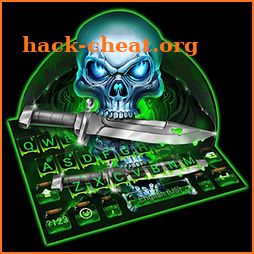 Green Hell Skull Devil Knife Keyboard Theme icon